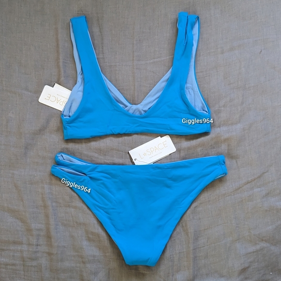 L*Space One Wave Top Breakers Bottoms Bikini Set - Picture 7 of 11